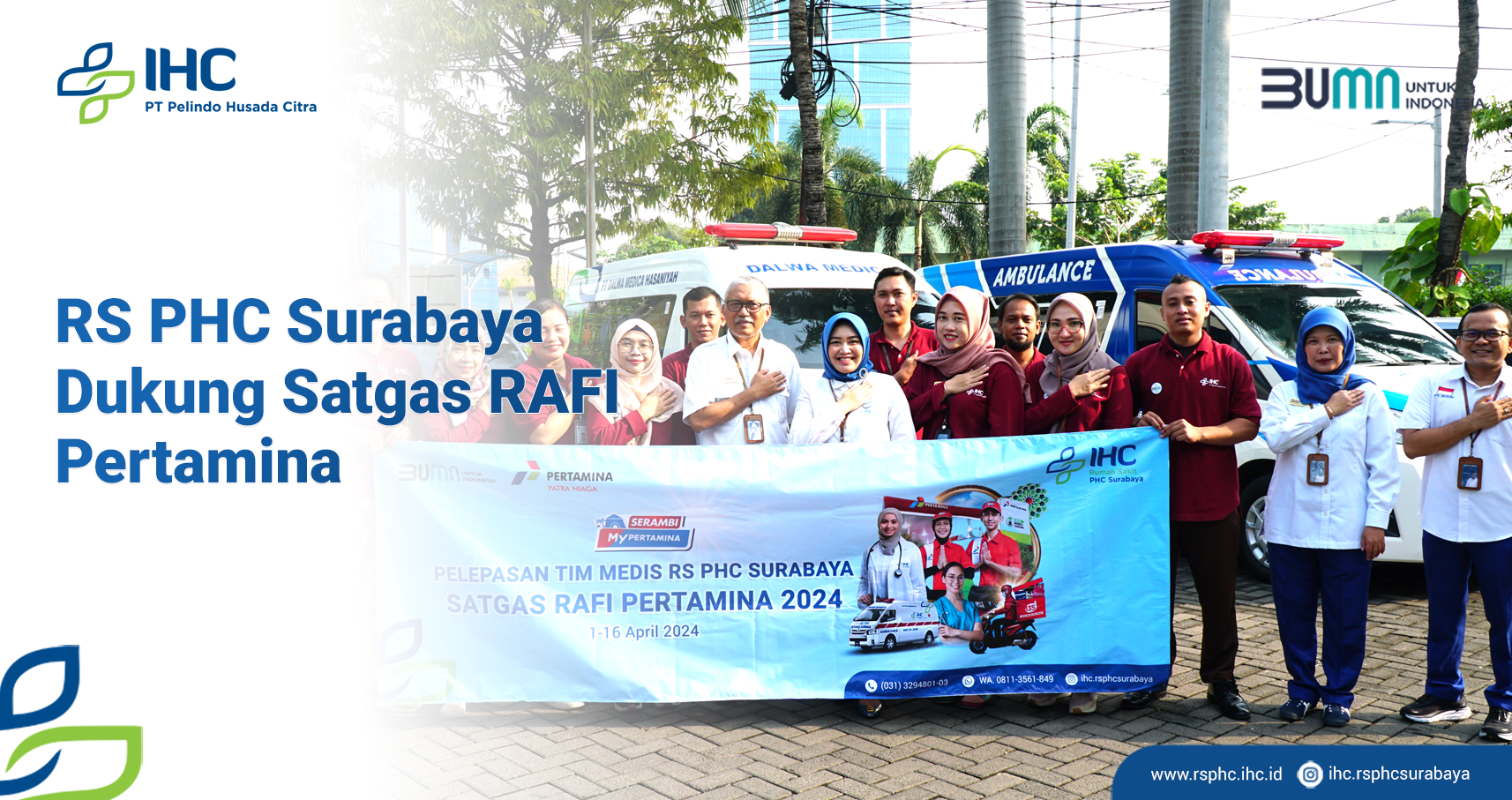 Mudik Lebaran 2024, RS PHC Surabaya Dukung Satgas RAFI 2024 Pertamina di 5 Titik Rest Area Tol Jatim